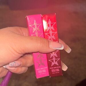 2 Velour Liquid Lipstick Set - Pink and Red (bundle)